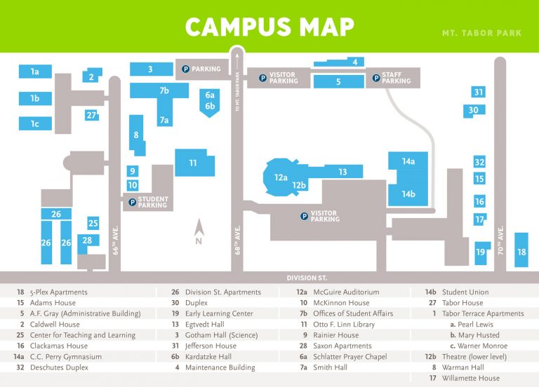 Warner Pacific University Campus Map - Warner Pacific University