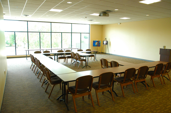 Photo of Egtvedt Room 203, conference or meeting style